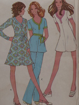 McCall&#39;s 3211 Pattern Misses&#39; Mini Dress or Tunic &amp; Pants Size 10 Uncut 1970&#39;s - £6.31 GBP