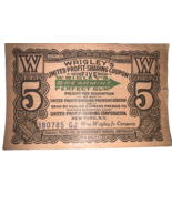 1930s Wrigley&#39;s Spearmint Gum United Profit Sharing 5-Coupon Certificates - $374.05 MXN