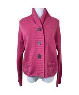 Fabiana Filippe Pink 3 Button Knit Cardigan Sz M Wool Silk Cashmere Blen... - £79.01 GBP