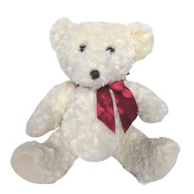 Dan Dee Collector&#39;s Choice Valentines Day White Bear Plush Stuffed Animal 11.5&quot; - £20.23 GBP
