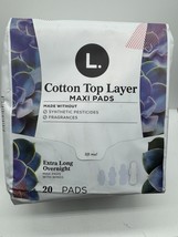 L. Chlorine Free Maxi Extra Long Overnight Pads w/ Wings, 20 Count COMBI... - $195.78 MXN