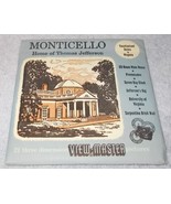 Sawyer&#39;s View Master Three Reel Set Monticello Thomas Jefferson Home No ... - $219.52 MXN