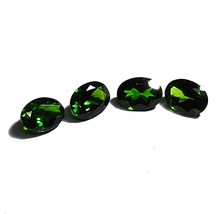 3.09 TCW 100% Natural Chrome diopside 4 pcs Oval Faceted Best Quality Gem By DVG - £397.85 GBP