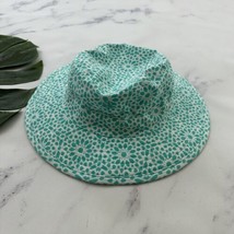 Coolibar Youth Sun Protection Bucket Hat Size S/M Teal Floral Beach Wide... - £14.98 GBP