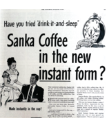 1947 Sanka Instant Coffee Advertisement Drink It And Sleep Vintage DWWW8 - $563.75 MXN