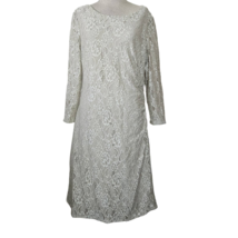 Tahari Cream Lace Dress Size 16 - £34.83 GBP