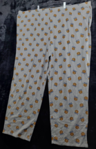 AnyBody Sleepwear Pants Womens Size 3X White Floral Polyester Elastic Waist - £17.92 GBP