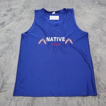 Native Pride Shirt Mens S Blue Polyester Sleeveless Active Athletic Wear... - £10.10 GBP