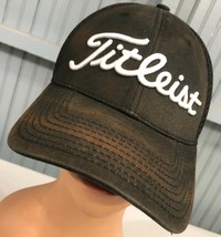 Titleist Golf Large / XL Black FJ Stretch Baseball Cap Hat  - £11.65 GBP