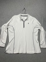 Peter Millar Womens Sun Comfort Base Layer Stretch 1/2 Zip Golf Pullover XL - £22.69 GBP