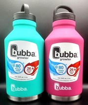 1 BUBBA GROWLER Vacuum Insulated Stainless Steel 64 oz-Color Choice Pink or Teal - £16.37 GBP