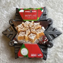 Nordic Ware Snowflake Cake Pan Pull-Apart Pan 6 Cups Cast Aluminum U.S.A. - $24.26