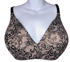 Nursing Motherhood Maternity Bra Sz 40F Black Brown Padded Full Coverage Padded - £12.49 GBP