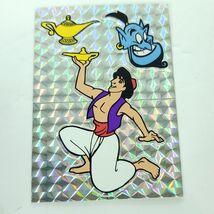 Disney Aladdin Genie Lamp Vending Machine Sticker Prism 1990&#39;s Vintage NEW - $16.82