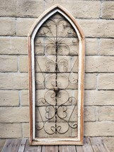 46&quot; Ferrato, Farmhouse Arch Wood, Cathedral Window, Rustic, Distressed, ... - £44.71 GBP