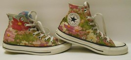 Converse All Star Hi Top Shoes Sneakers Unisex Floral Print Women&#39;s 7 Men&#39;s 5 - £36.12 GBP