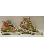 CONVERSE All Star HI TOP SHOES Sneakers Unisex FLORAL Print Women&#39;s 7 Me... - £35.51 GBP