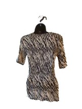 Magic Scarf Womens One Size Top Polyester Animal Print 1/2  Sleeves V-Ne... - £19.28 GBP