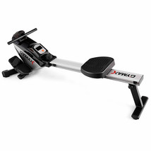 Folding Magnetic Rowing Machine Rower Exercise Cardio Adjustable Resistance - £257.14 GBP