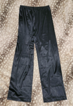 Vintage JC Penney Silky Black Nylon Lounge/Pajama Bottoms Size M - $24.74