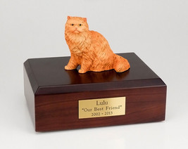 Persian Orange Cat Figurine Pet Cremation Urn Available 3 Diff Colors &amp; ... - £133.67 GBP+