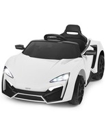 12V 2.4G RC Electric Vehicle with Lights-White - Color: White - $307.80 CAD