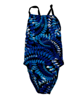 adidas Vortex Performance One Piece Swimsuit Racerback Girls sz 10 Blue ... - $10.00