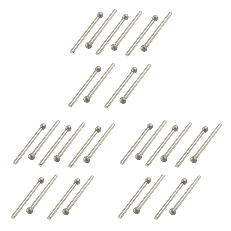 30 Pcs 5Mm Ball Nose m Shank  Mounted Point Grinding Bits - $89.70