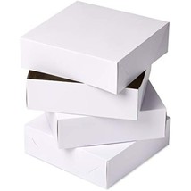 American Greetings Square White Gift Boxes with Lids, 9 in. x 9 in. (3-C... - £10.39 GBP