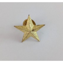 Vintage Gold Tone 5 Point Star Lapel Hat Pin - £5.81 GBP