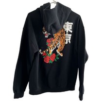 Artist Union Sweatshirt Hoodie Men&#39;s M Black Long Sleeve Tiger Graphic J... - $28.49