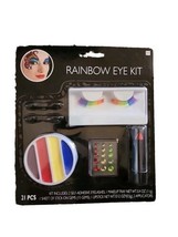 Rainbow Eyelashes Suit Yourself Costume Non-Toxic Eye Makeup Eyelash 21 Pc Kit - £9.74 GBP