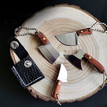 4 Pcs Set Keycain Mini Pocket Knife Ornaments Portable Utility Knives Decor - £12.46 GBP