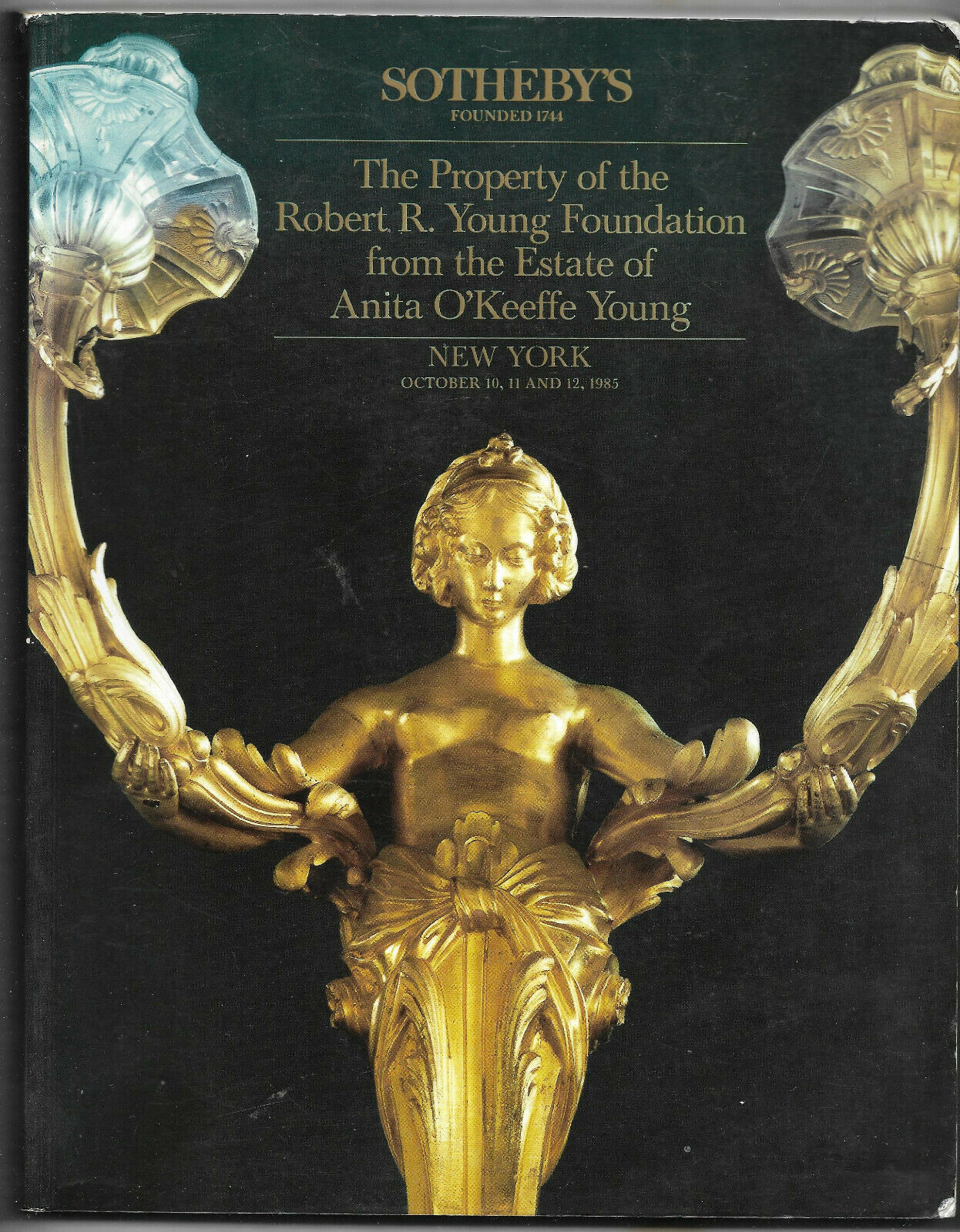 Sotheby's Auction Catalog Oct. 1985 Estate Of Anita O'Keefe Young New York - $6.00