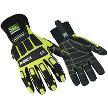 NEW Ringers Hi-Viz Roughneck KevLok Full Finger Impact Resistant Gloves ... - £15.56 GBP