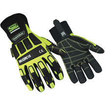 NEW Ringers Hi-Viz Roughneck KevLok Full Finger Impact Resistant Gloves ... - £15.54 GBP