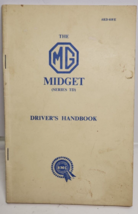 Vintage Mg Midget Series Td Drivers Handbook AKD618 6th Edition Original Book - £27.67 GBP
