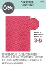 Sizzix Multi-Level Textured Impressions A5 Embossing Folder-Ornate Repeat 666507 - £17.46 GBP