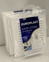 EUROPLAST 6&quot;x6&quot; White Plastic System Air Distribution Vent Cover Grill L... - $1,367.16 MXN