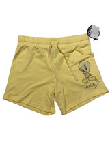 Looney Tunes Tweety Women&#39;s Shorts Yellow Cotton Blend Drawstring~Size X-small - £8.13 GBP