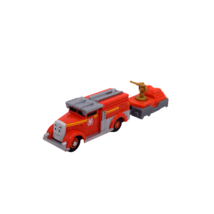 Thomas &amp; Friends Trackmaster Flynn Motorized Fire Truck w/ Hose Car 2013 Mattel - £9.40 GBP
