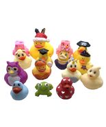 Mixed Lot Of 15 Vintage Rubber Ducks Duckies Owl, Farm Animals 1990&#39;s-Ea... - $18.17 CAD