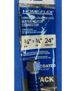 3/4" FIP x 3/4" FIP 24" Stainless Steel Water Heater Connect COLD ONLY - $12.86