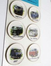 6 Plates Volkswagen Bus CDD448 By Barb Wall Art Dollhouse Miniature - £24.88 GBP