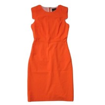 NWT J.Crew Resume Sheath in Neon Orange Italian Stretch Wool Dress 4 $188 - £74.70 GBP