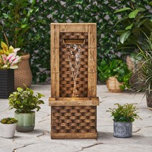 Handcrafted Outdoor Floor Fountain w/ Light - $287.99