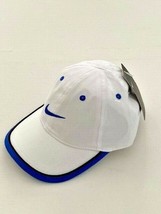 Nike Boy&#39;s 2505-W4W Cap Hat White Blue Swoosh ( 4-7 yrs ) - £55.37 GBP