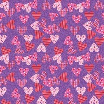 Carolina Creative Bandanna (Plaid &amp; Polka Dot Hearts) 22&quot; x  22&quot; Valentines Day - $8.65