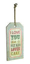 Love You Like Cake Decorative Wood Wall Hanging - £15.91 GBP