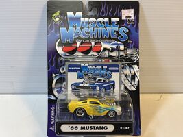 1966 Ford Mustang Muscle Machine Diecast Model Car 1/64 Scale, By Funline - $11.88